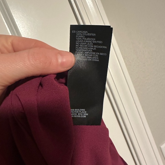 NWOT Reiss Berry Purple Sleeveless Mini Dress Size US 4 - Picture 9 of 9